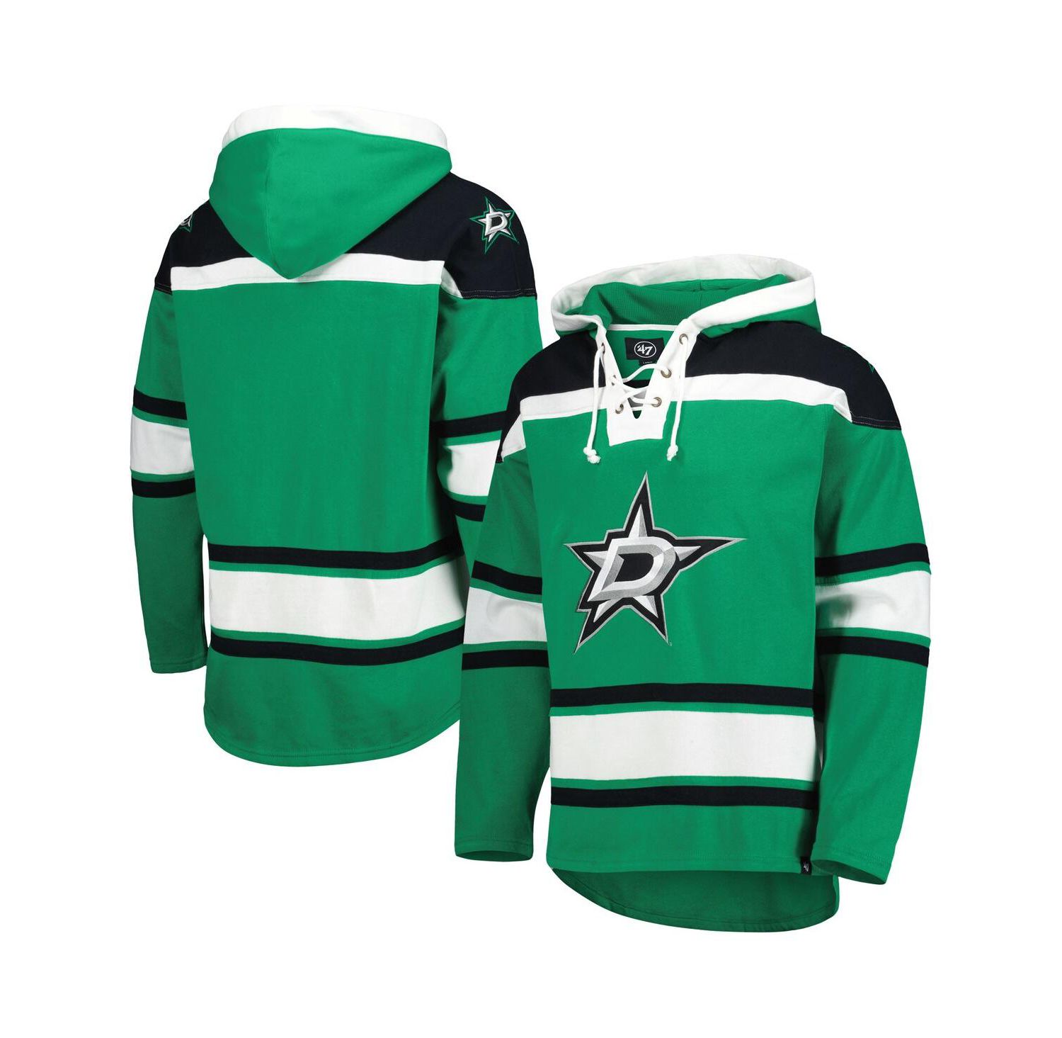 Men's Kelly Green Dallas Stars Superior Lacer Hoodie