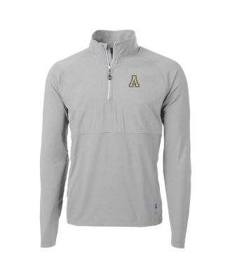 Men's Silver Appalachian State Mountaineers Adapt Eco Knit Hybrid Quarter-Zip Pullover