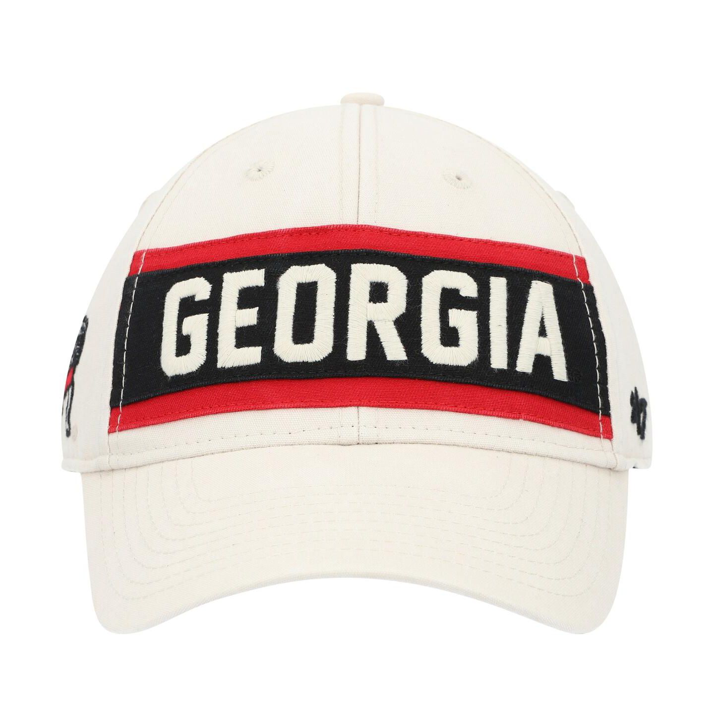 Мужская кепка '47 Brand Cream Georgia Bulldogs Crossroad MVP Adjustable Hat — фото 4