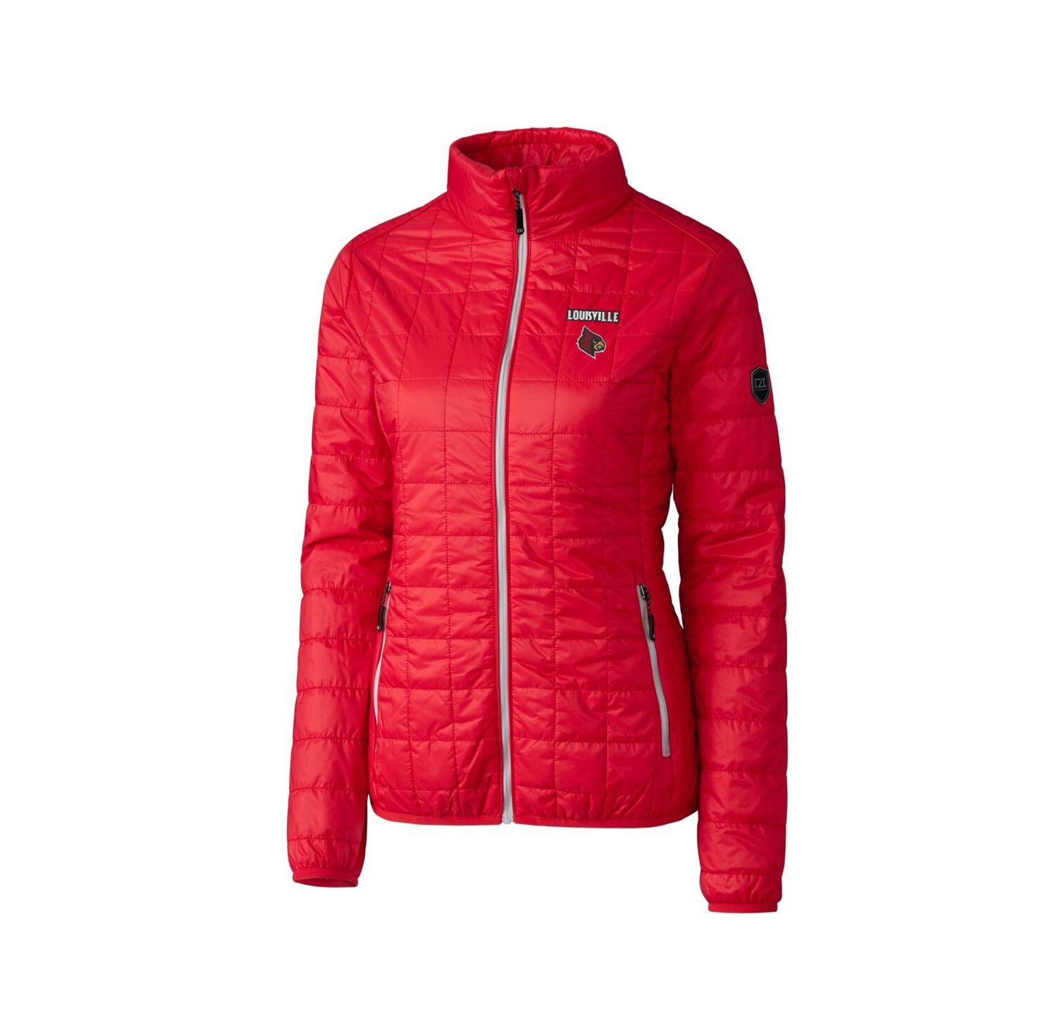 Women's Red Louisville Cardinals Rainier Eco Insulated Puffer Full-Zip Jacket