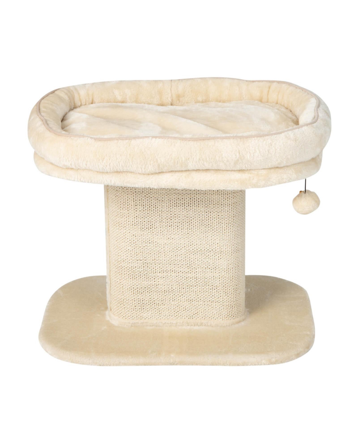 Cozito Cat Tower Modern with Plush Perch and Sisal Scratch Plate