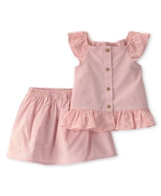 Toddler Girls' 2T-5T Floral Tank Top and Skort, 2-Piece Set