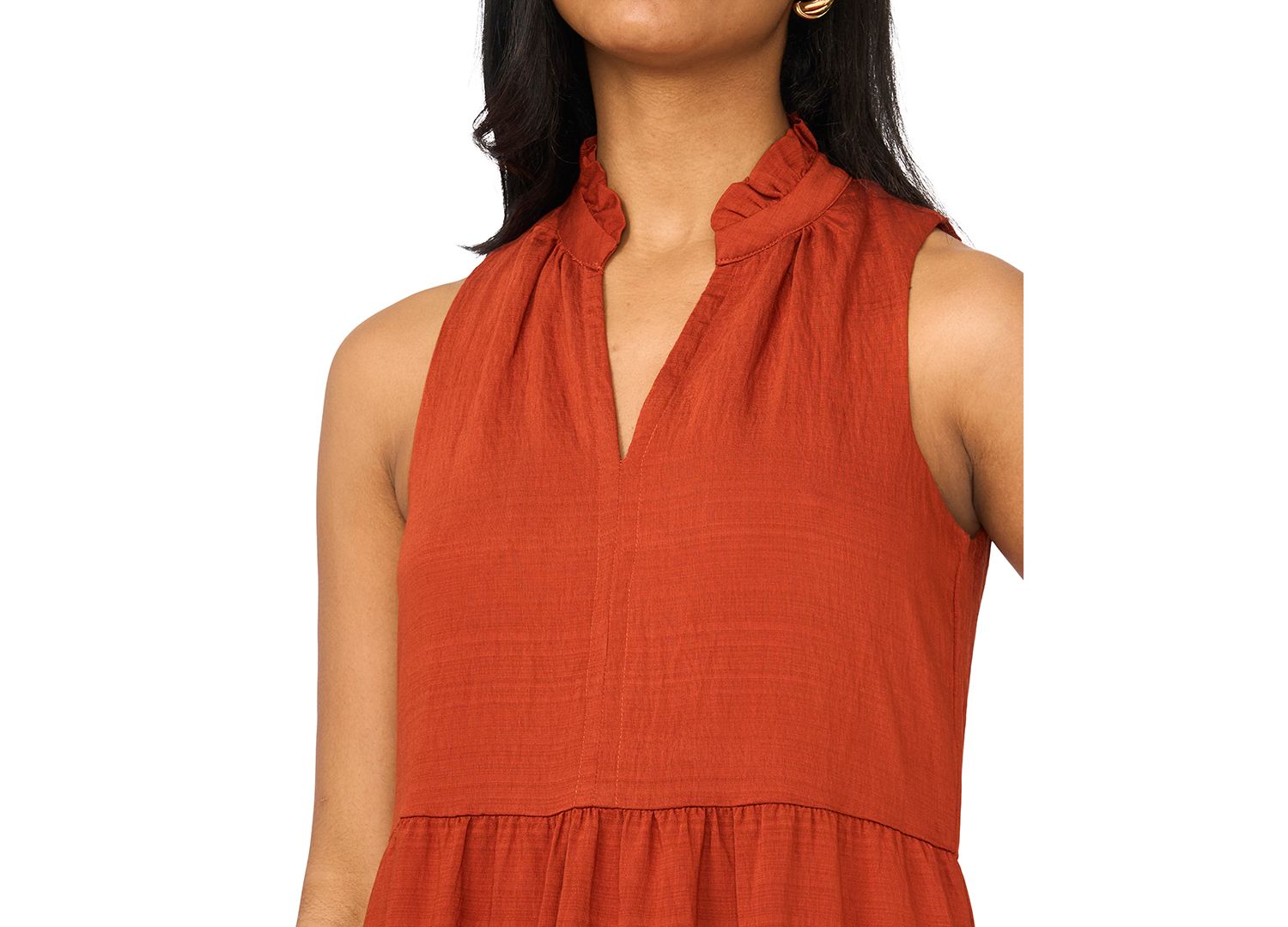 Women's V-Neck Sleeveless Dress