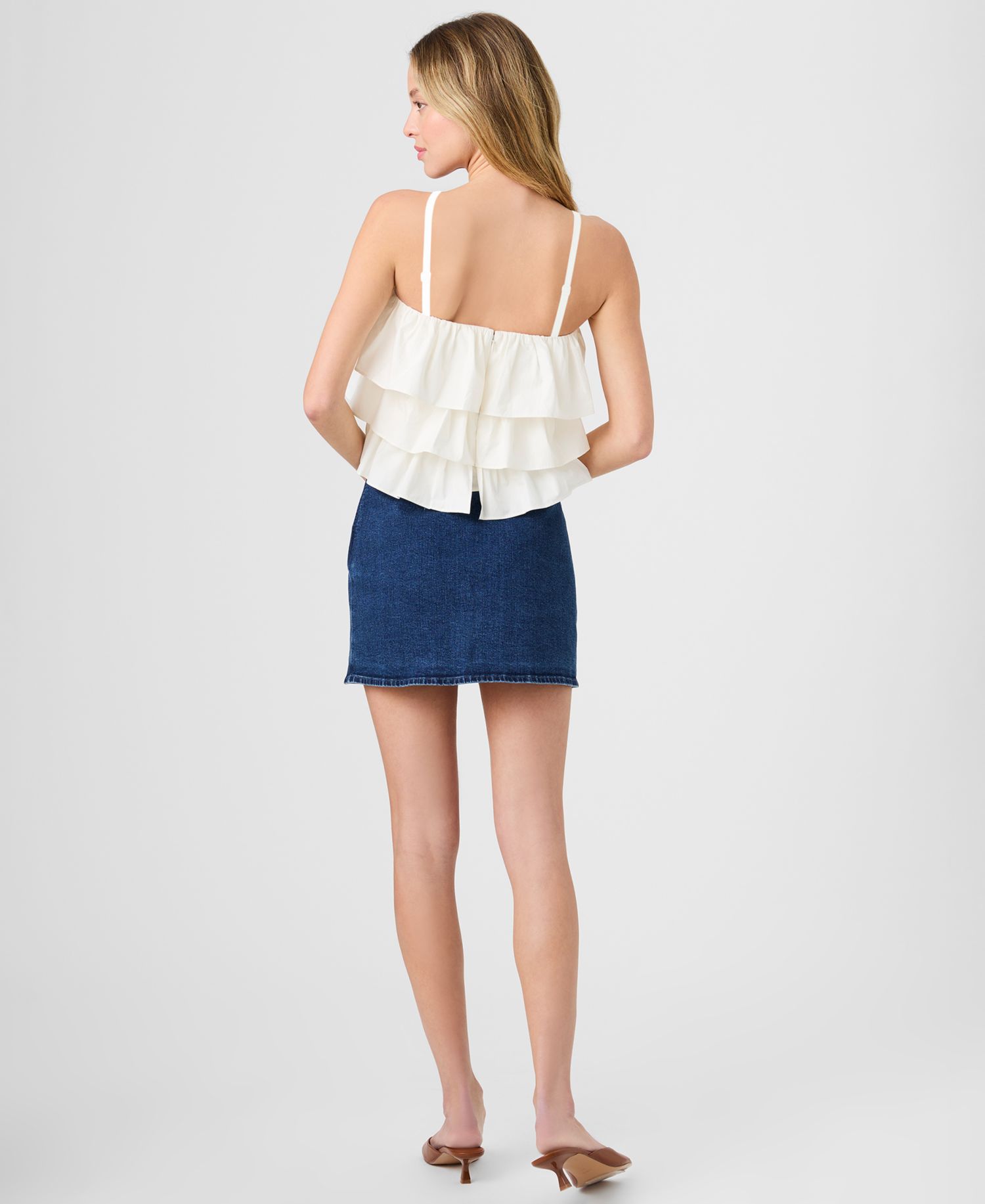Women's Aimee Ruffle Detail Cotton Top