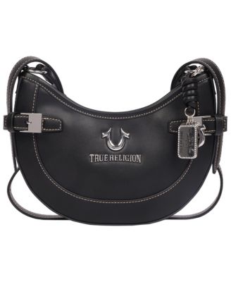 Blake Smooth PU Belted Hobo Bag Faux Leather Shoulder and Crossbody Handbag