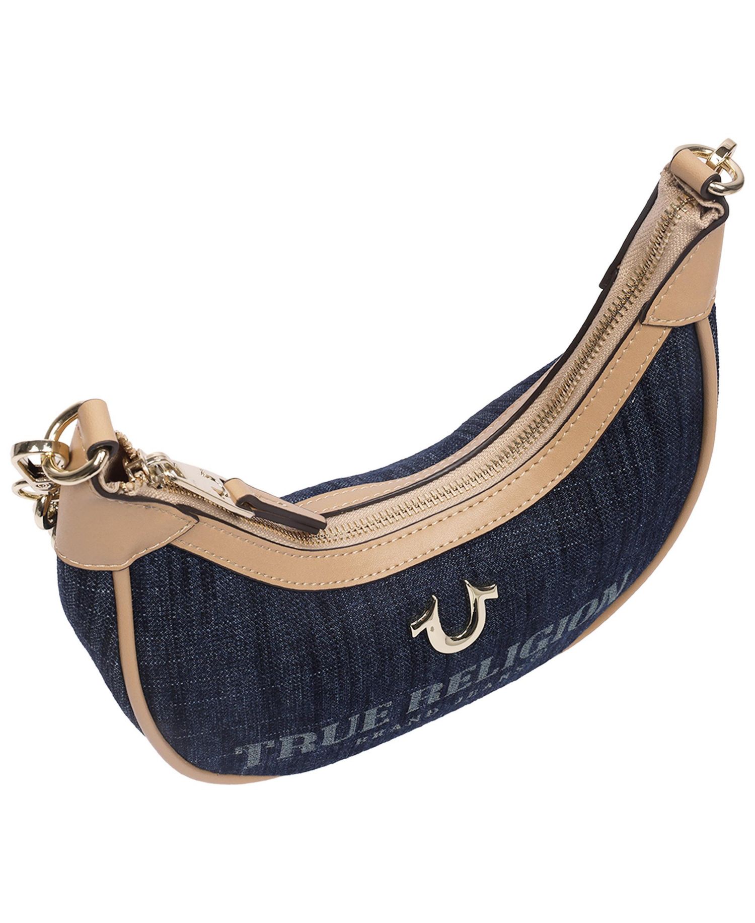 Multi-Strap Denim Shoulder Bag