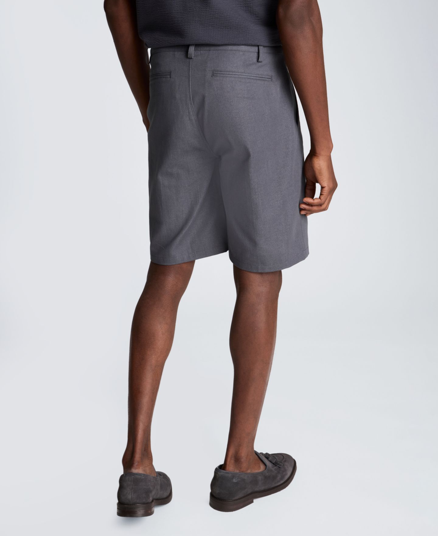 Мужские шорты Kenneth Cole 8" Washed Denim Shorts, цвет: Угольный — фото 4