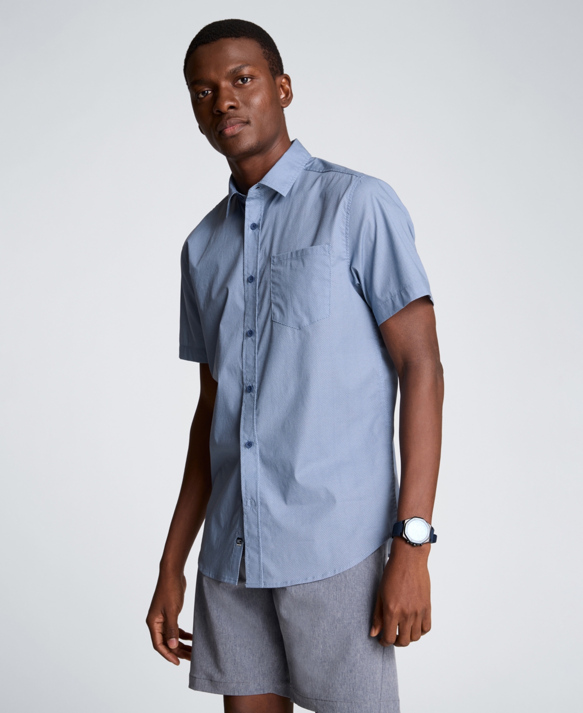 Kenneth Cole Men's Short-Sleeve Classic-Fit Shirt