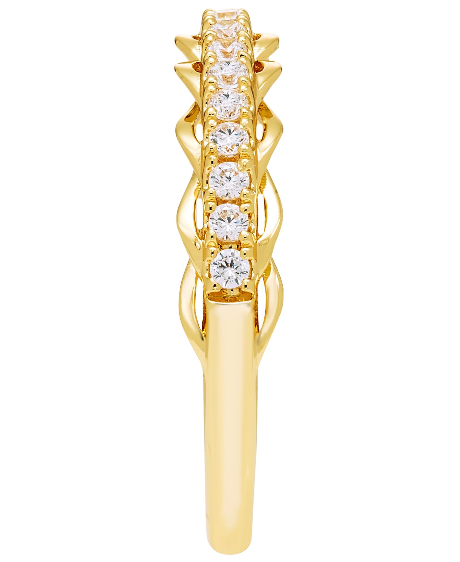 Diamond Band Ring (1/4 ct. t.w.) in 10k Yellow Gold