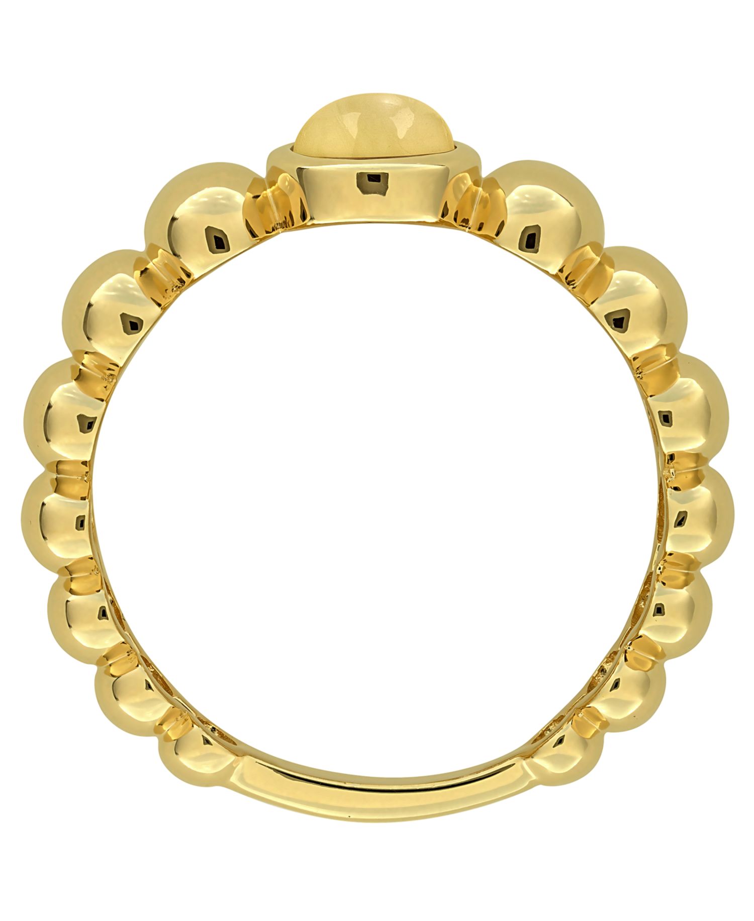 Citrine (3/4 ct. t.w.) Ring in 18k Gold Flash Plated Sterling Silver