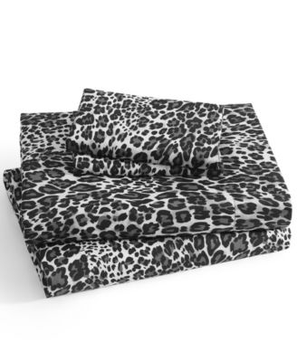 Whimsical Printed Microfiber 4-Pc. Sheet Set, Queen