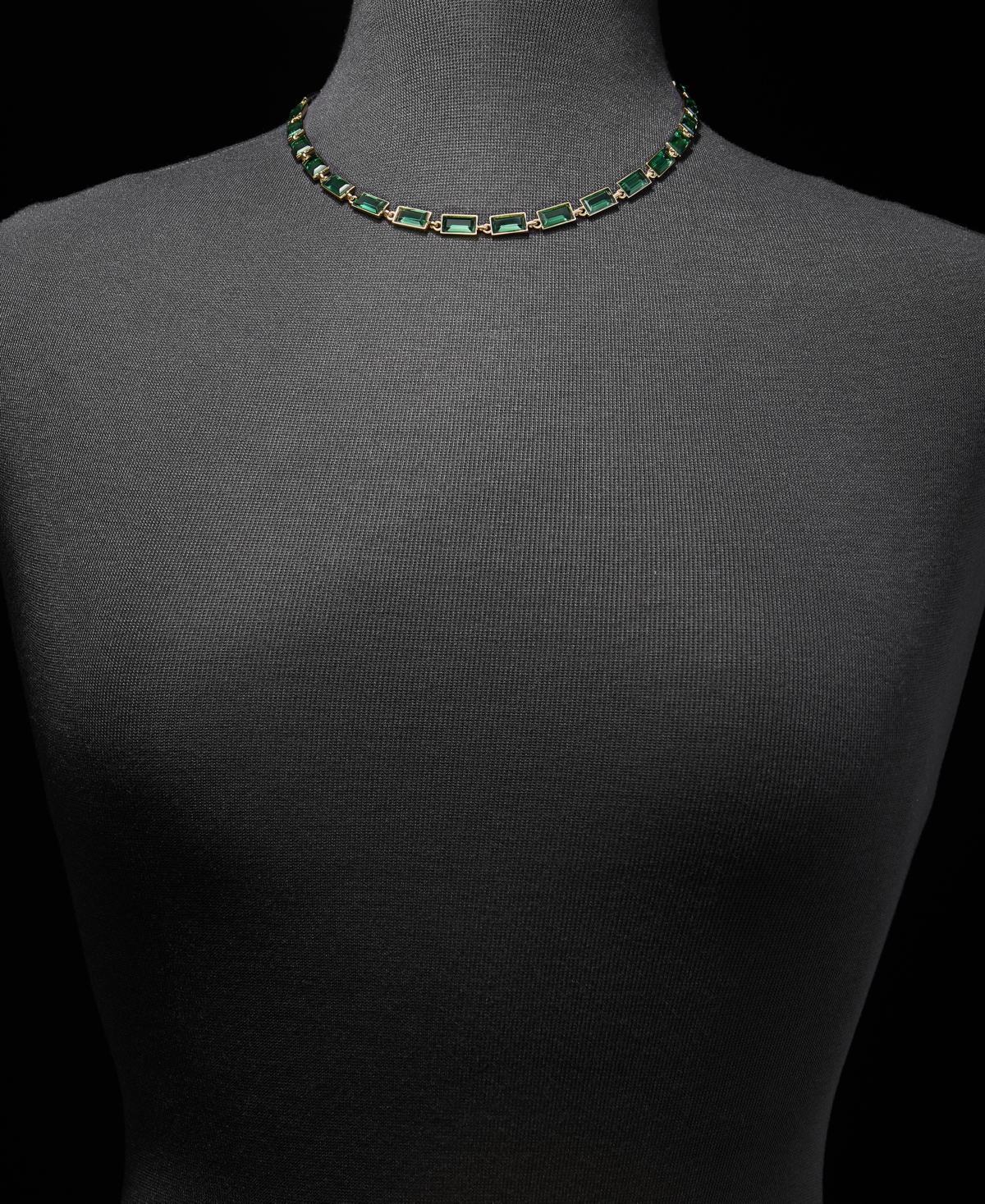 Lauren Ralph Lauren Baguette Stone 17" Collar Necklace