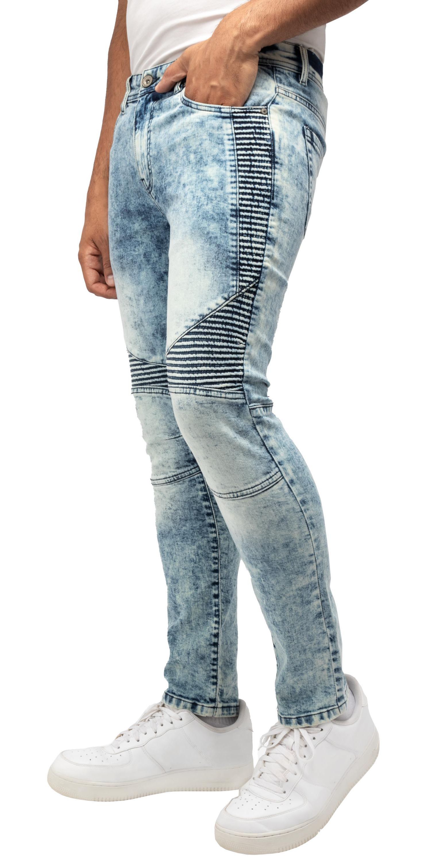 RAW X Men's Slim Stretch Moto 5-pocket Jeans