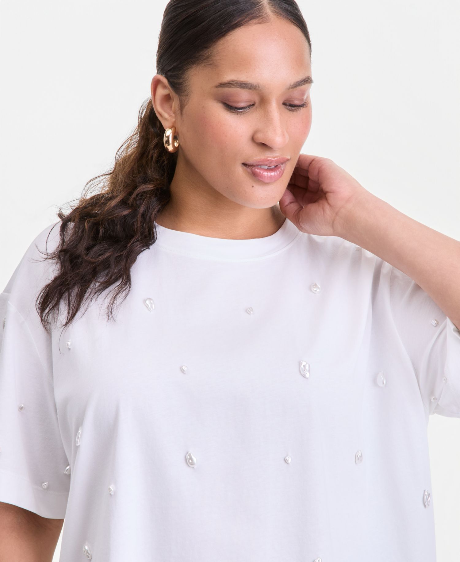 Plus Size Jeweled T-Shirt