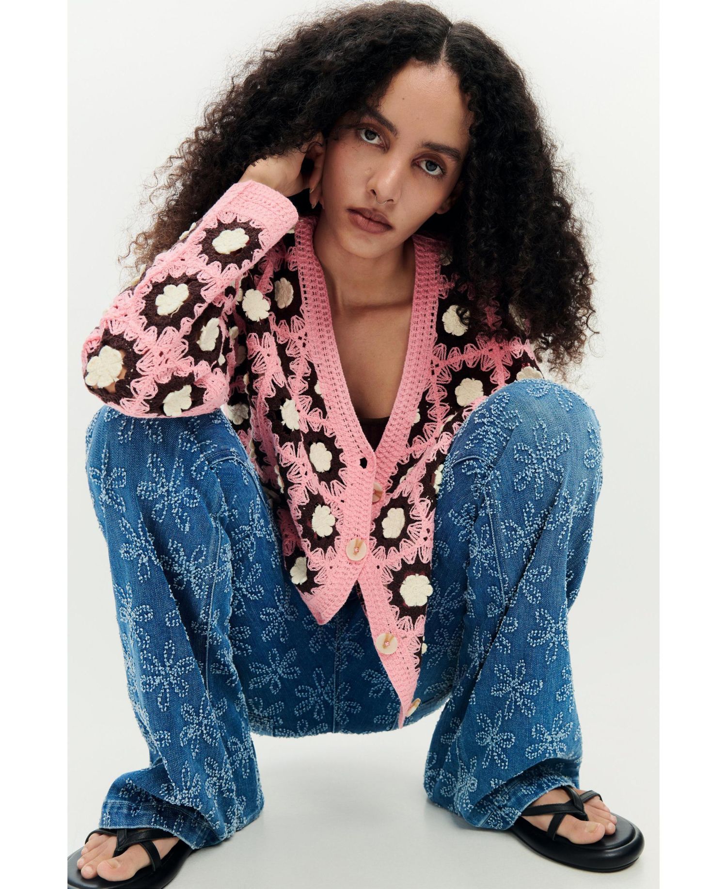Women's crochet cardigan