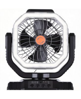 Portable Camping Fan Remote Control Auto Oscillating Outdoor Beach Patio Tent 20000mAh
