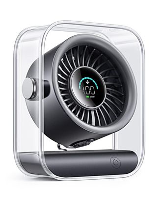 USB Camping fan Portable Rechargeable 100 Speeds Turbo Quiet LED 3000mAh