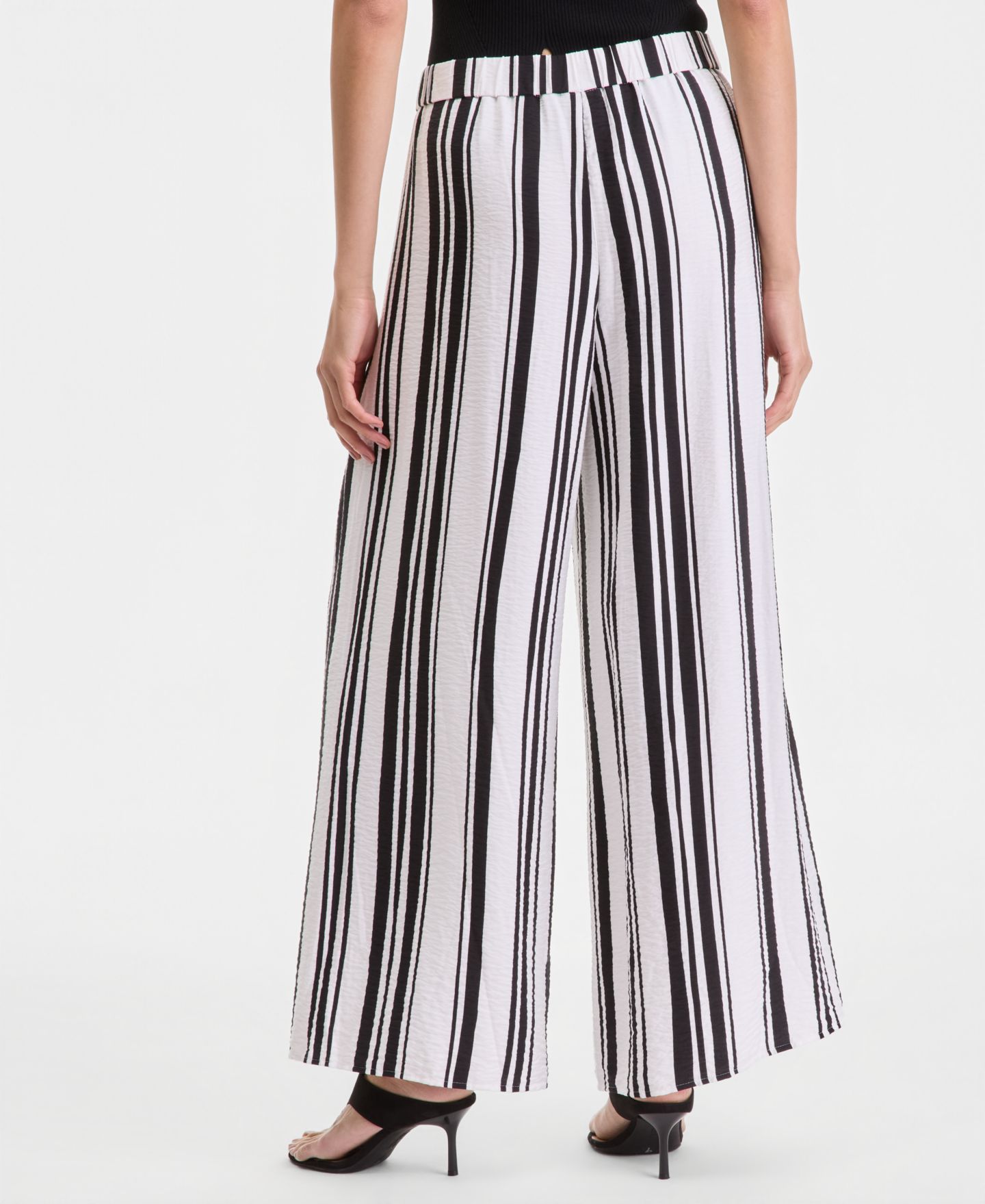 Женские брюки I.N.C. International Concepts Stripe Wide-Leg Pull-On — фото 3