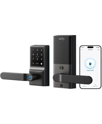 Smart Lock C33, Wi Fi Keypad Lever, Fingerprint and Keyless Entry, Deadbolt, App Control, IP53 Waterproof