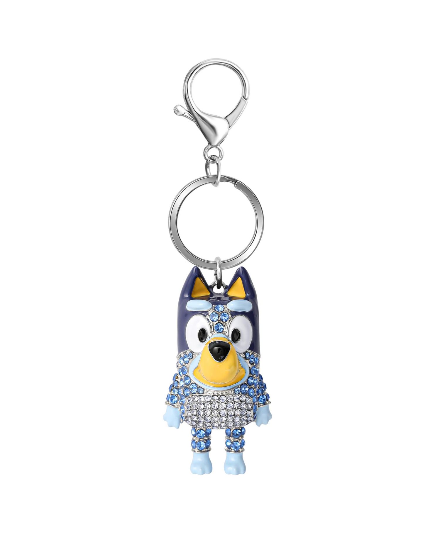 Bag Charm Pave Crystal, Official License Charm Keychain with Lobster Clip