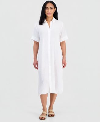 Women's Cotton Classic Collar Shirtdress