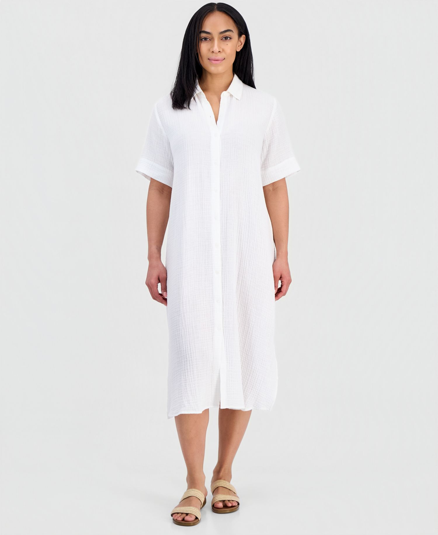 Women's Cotton Classic Collar Shirtdress