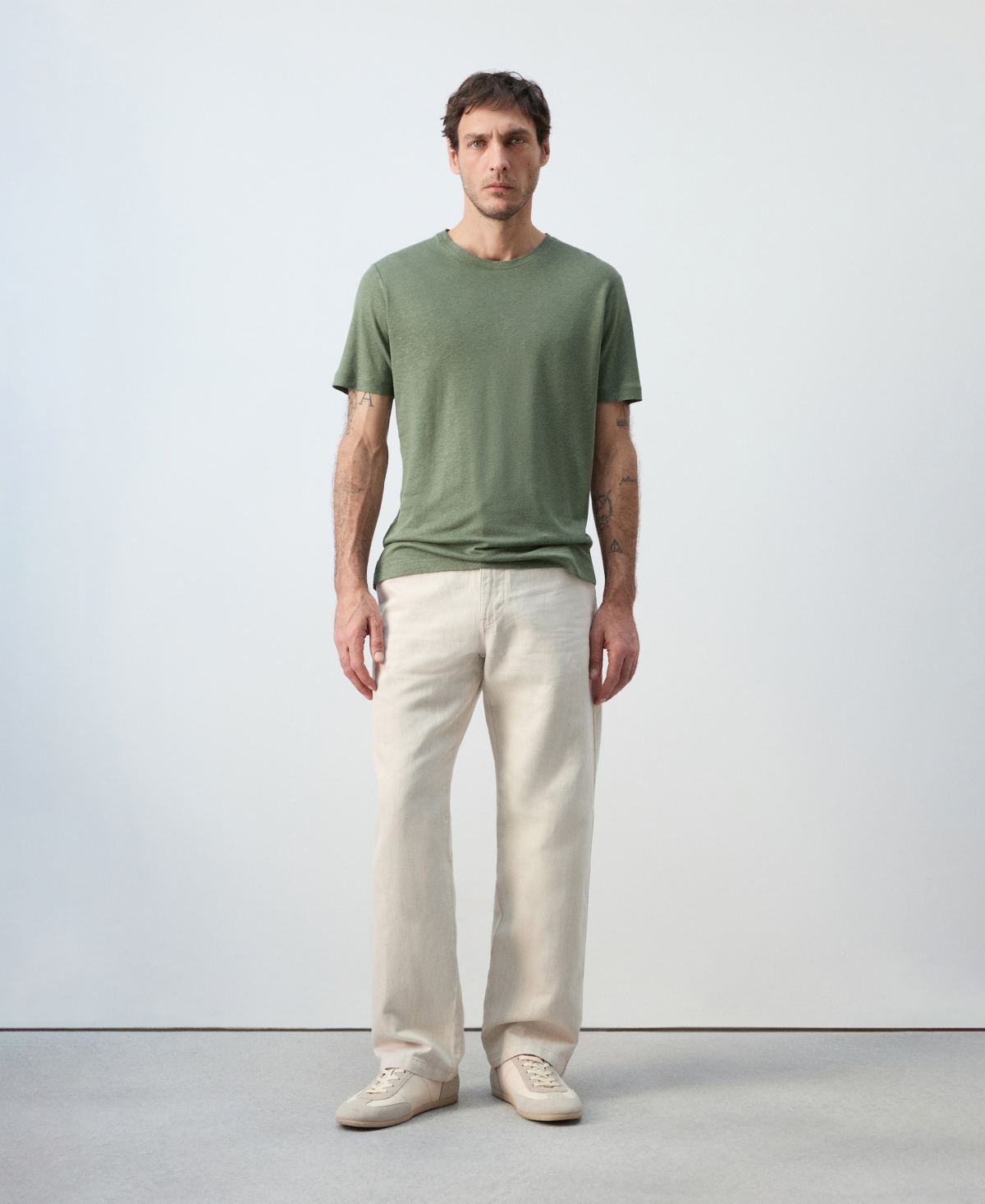 Mango Men's Linen Slim-Fit T-Shirt