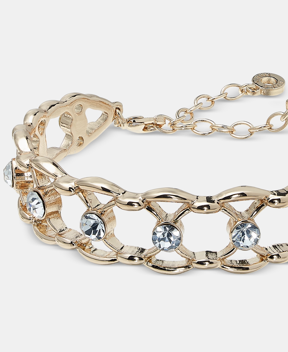 Anne Klein Crystal Openwork Cuff Bracelet