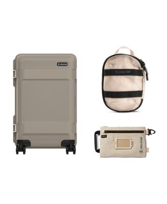 ATX 22" Waterproof Wheeled Carry-On Travel Hard Case, Sand, Bundle with  ModPak Packing Cube and SPM ModPak Storage Pouch