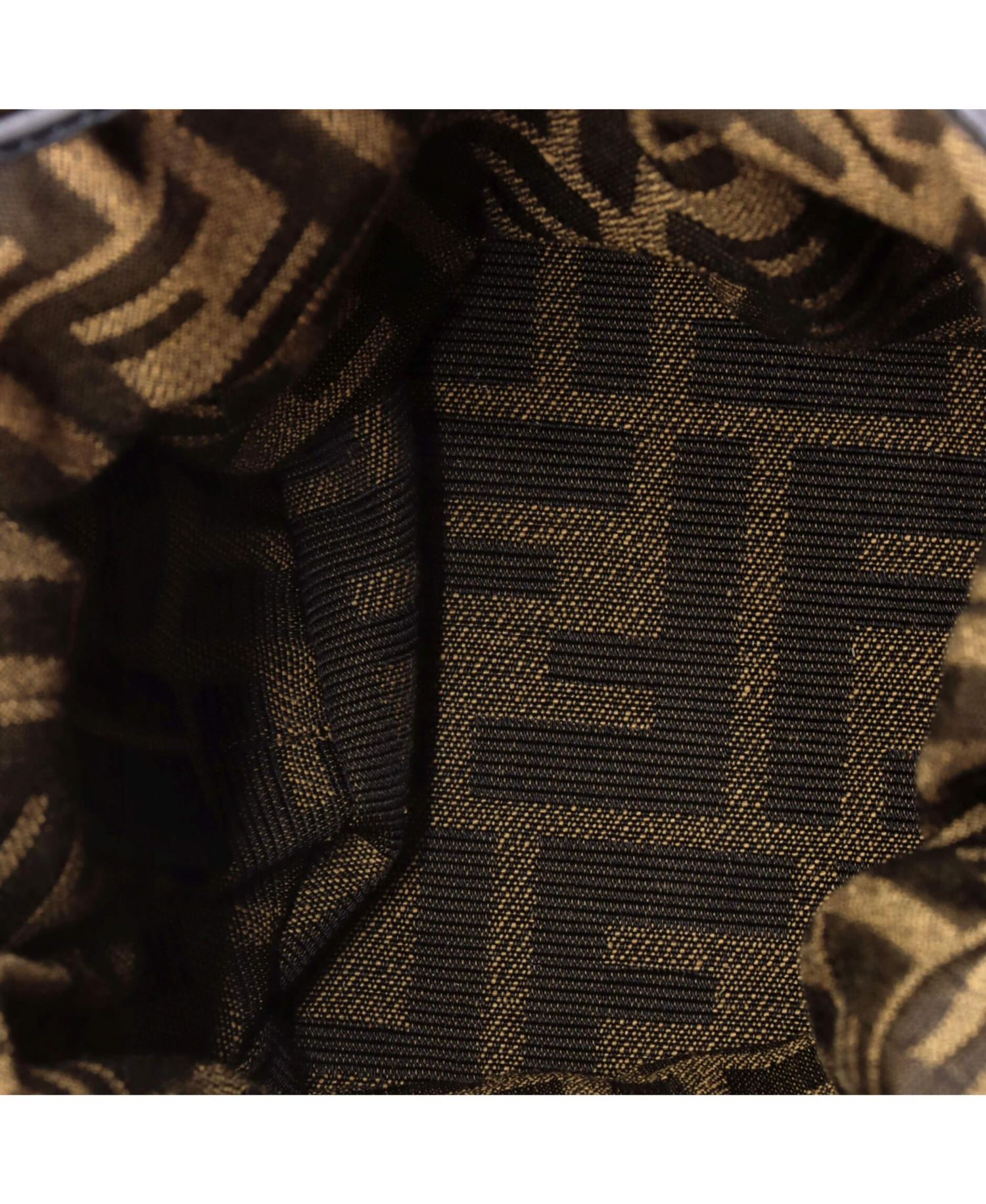 Mini x Versace Fendace Mon Tresor Bucket Bag Quilted Printed Zucca Silk