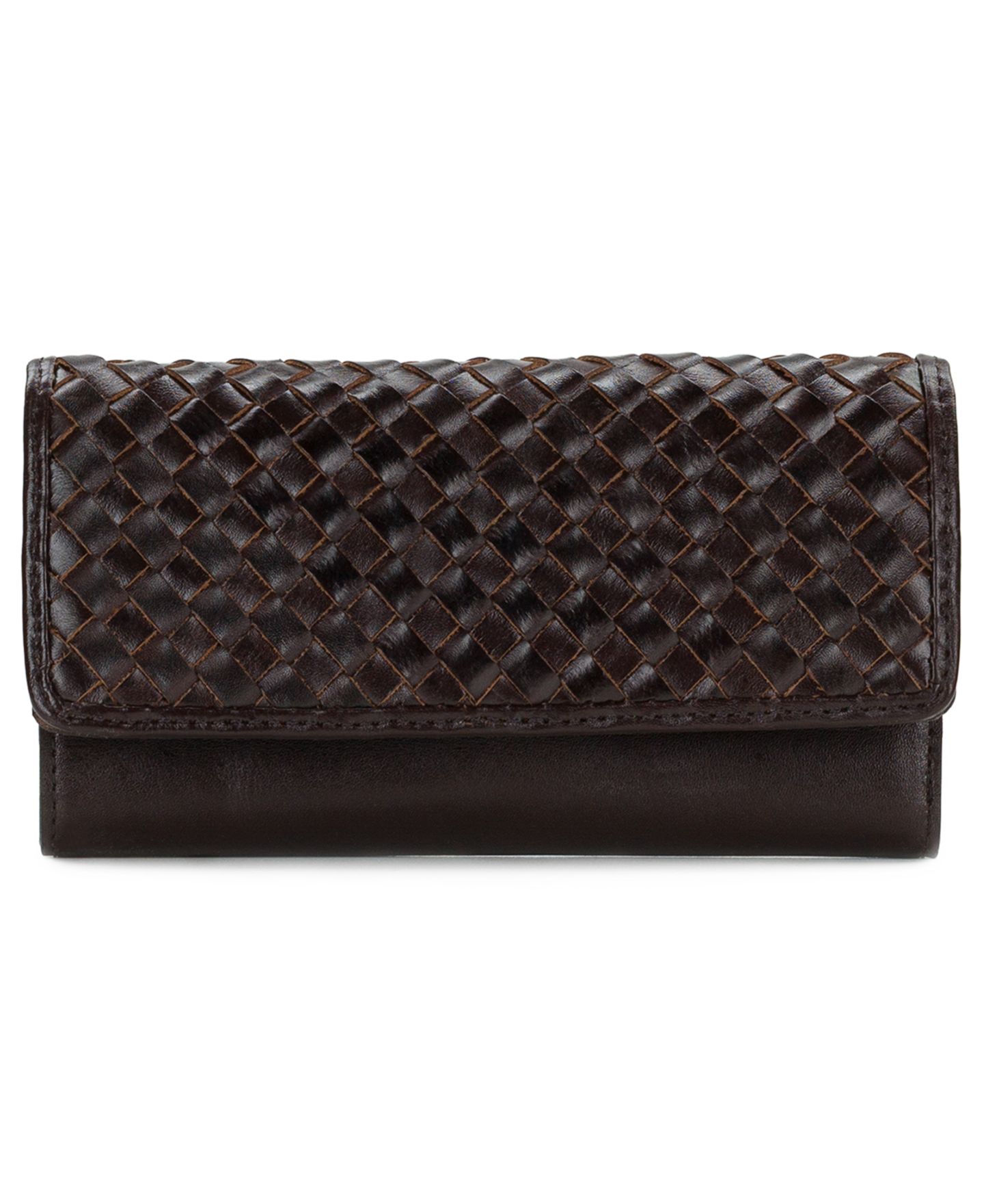 Женский кошелёк Patricia Nash Terresa Distressed Leather Wallet, цвет: Шоколадный — фото 1