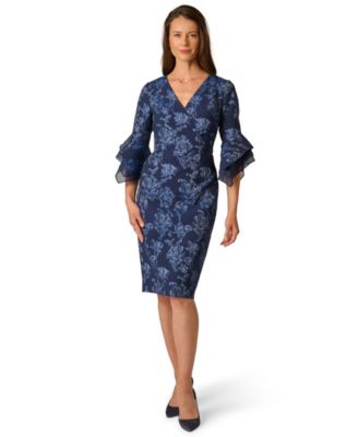 Petite V-Neck Combo Dress