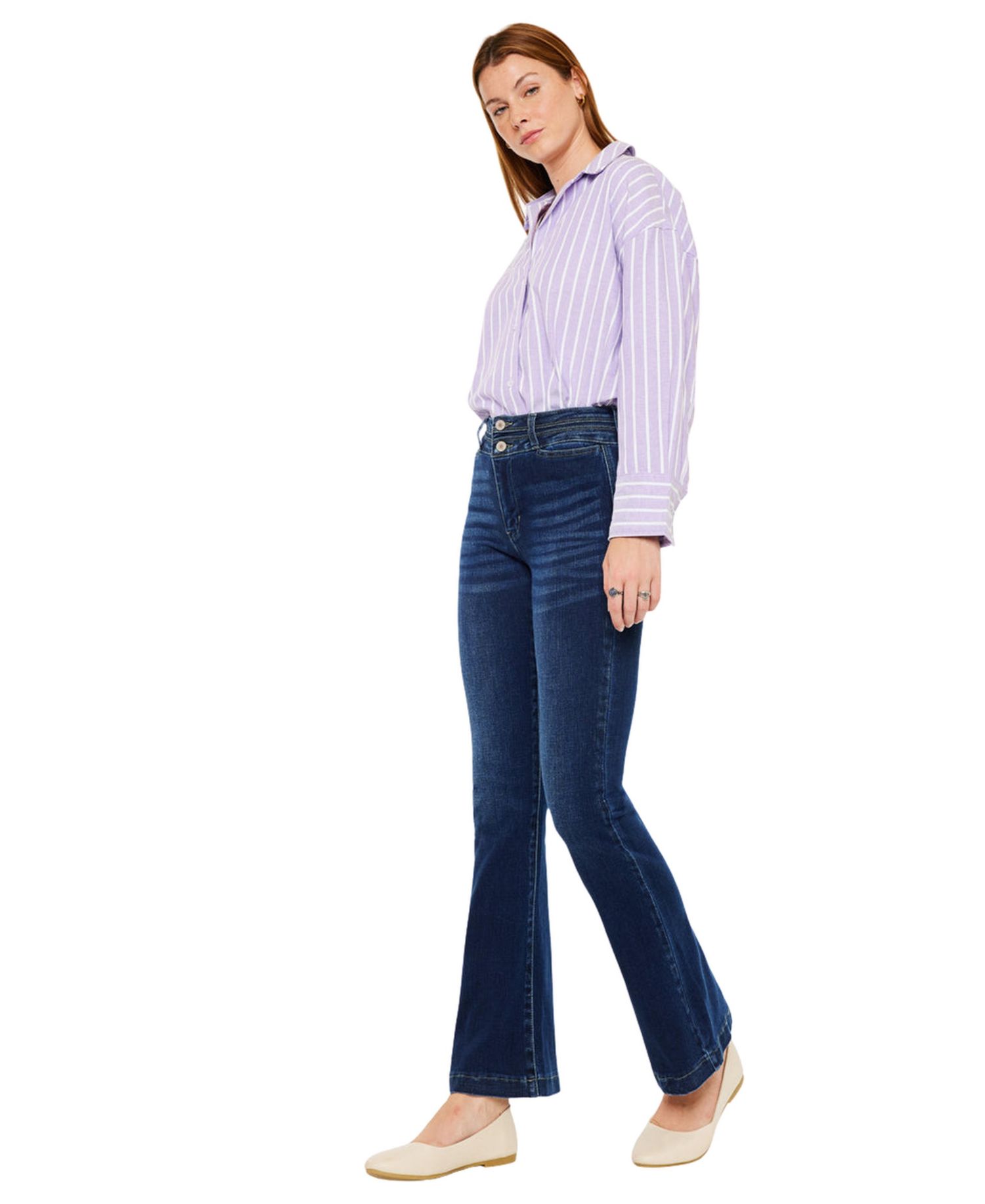 Women's Caroline High-Rise Flare Jeans