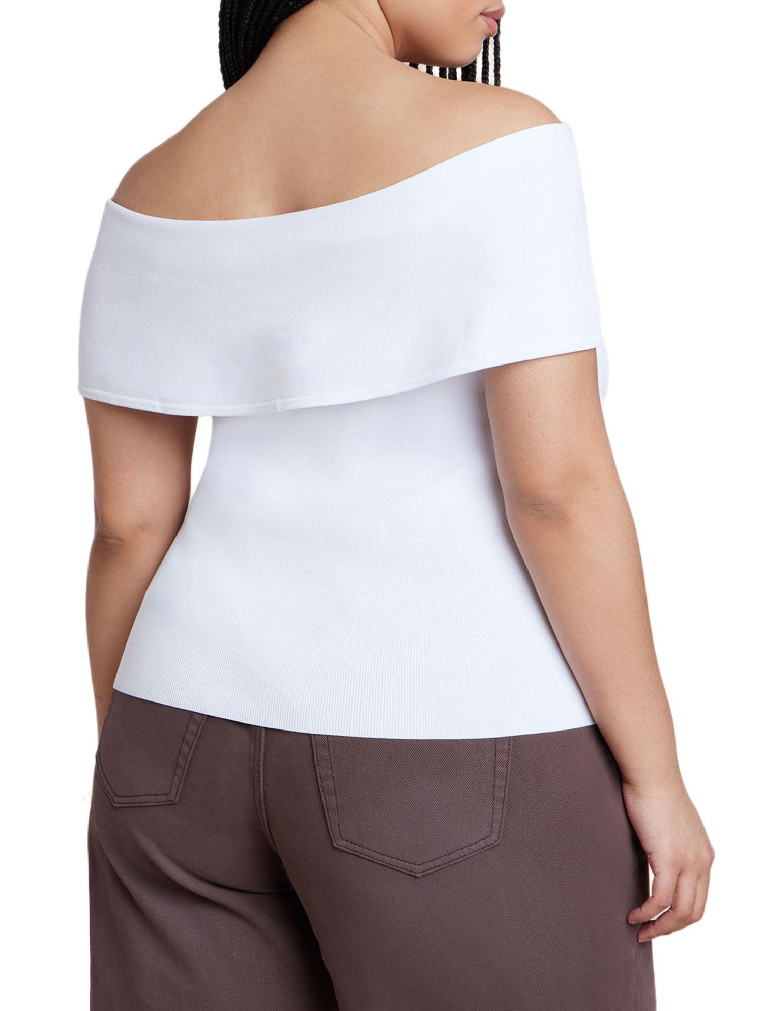 Women's Twisted Off The Shoulder Sweater