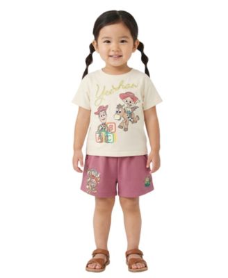 Baby Girls' Toy Story Short-Sleeve T-Shirt and Shorts, 2-Piece Set