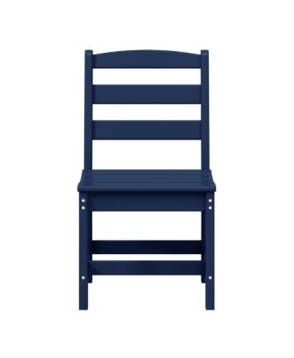 Outdoor HDPE Patio Classic Armless Dining Side Chair