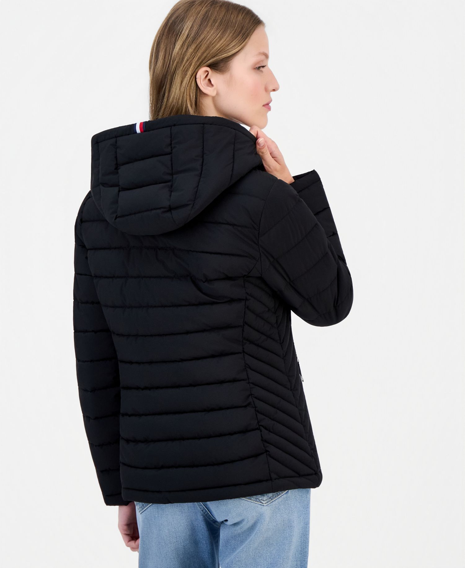 Women's Petite Hooded Packable Quilted Puffer Coat