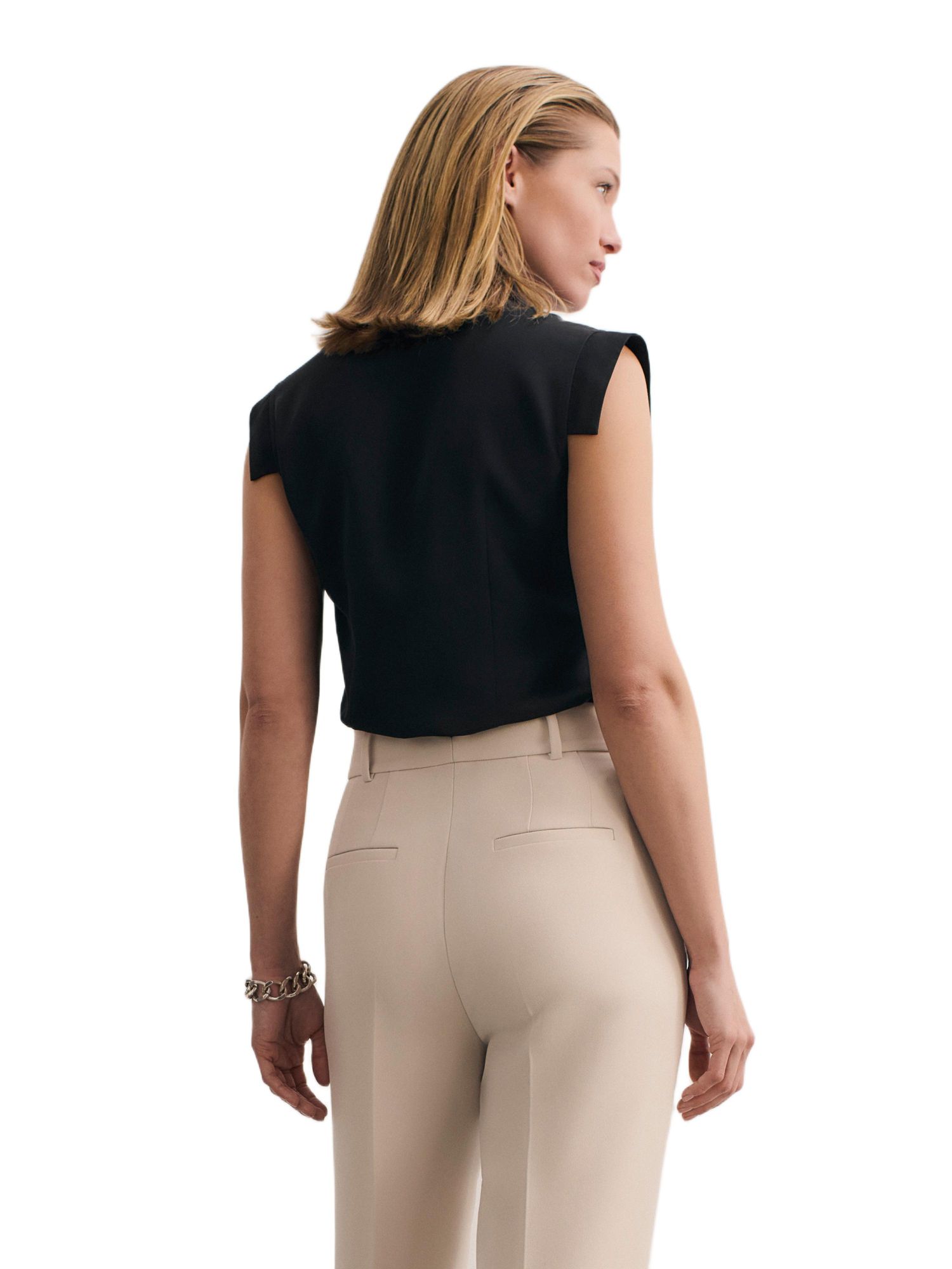 Women's Bowery Sleeveless Silk Blouse