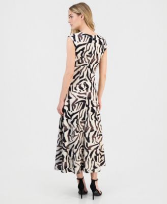 anne klein jersey dress ANNE KLEIN BLACK JERSEY SIDE DRAPE SHEATH DRESS-SIZE6-NWOT-DEEP V-NECK!!