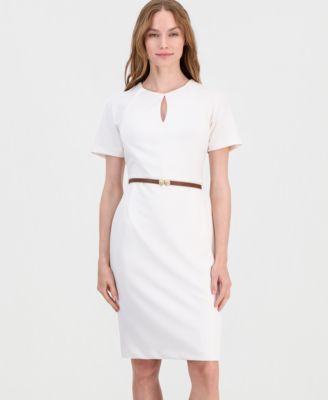 white knee length casual dress Knee Length White Dresses | Short White Dresses