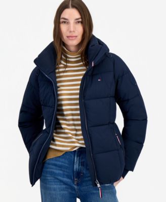Women's Short Hooded Puffer Jacket, Created for Macy's