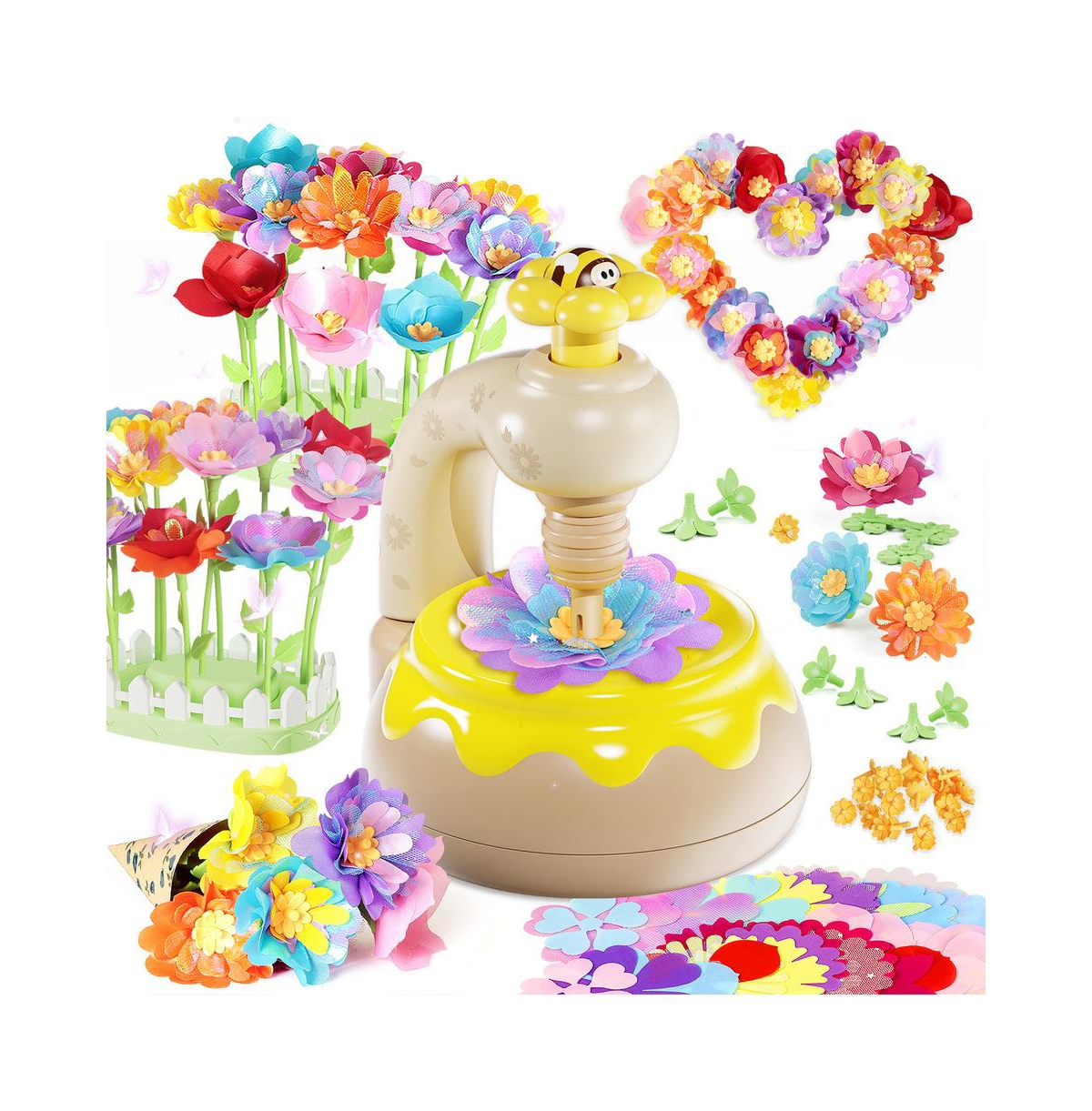 Bruce & Shark Diy Flower Craft Kit - Make 30+ Bouquets with Storage Box