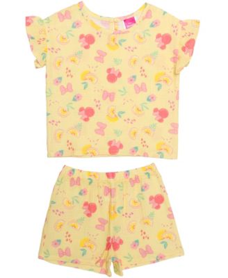 Girls' 2T-6X Minnie Mouse T-Shirt and Shorts, 2-Piece Set 