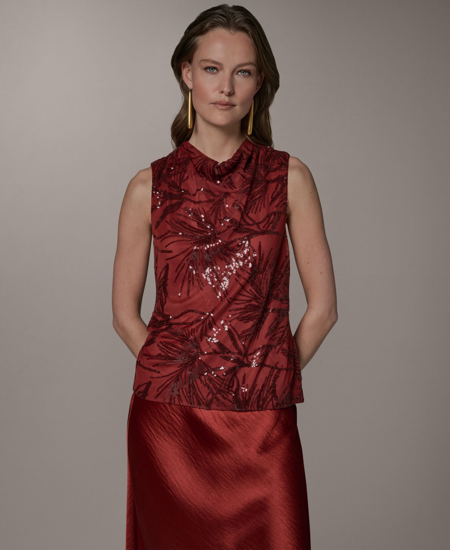 Women's Cowl Neck Top