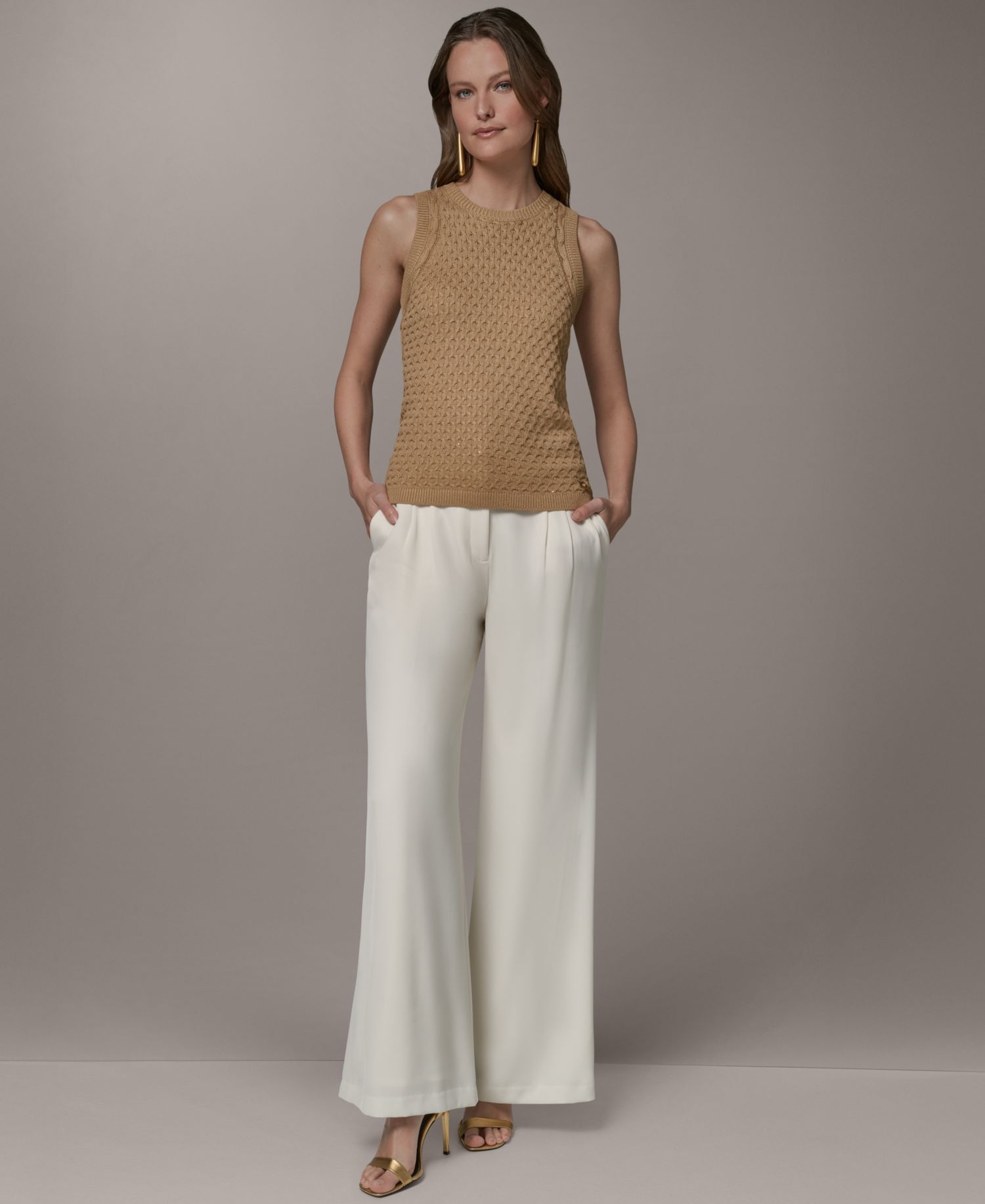 Women's Crewneck Knit Sweater Top