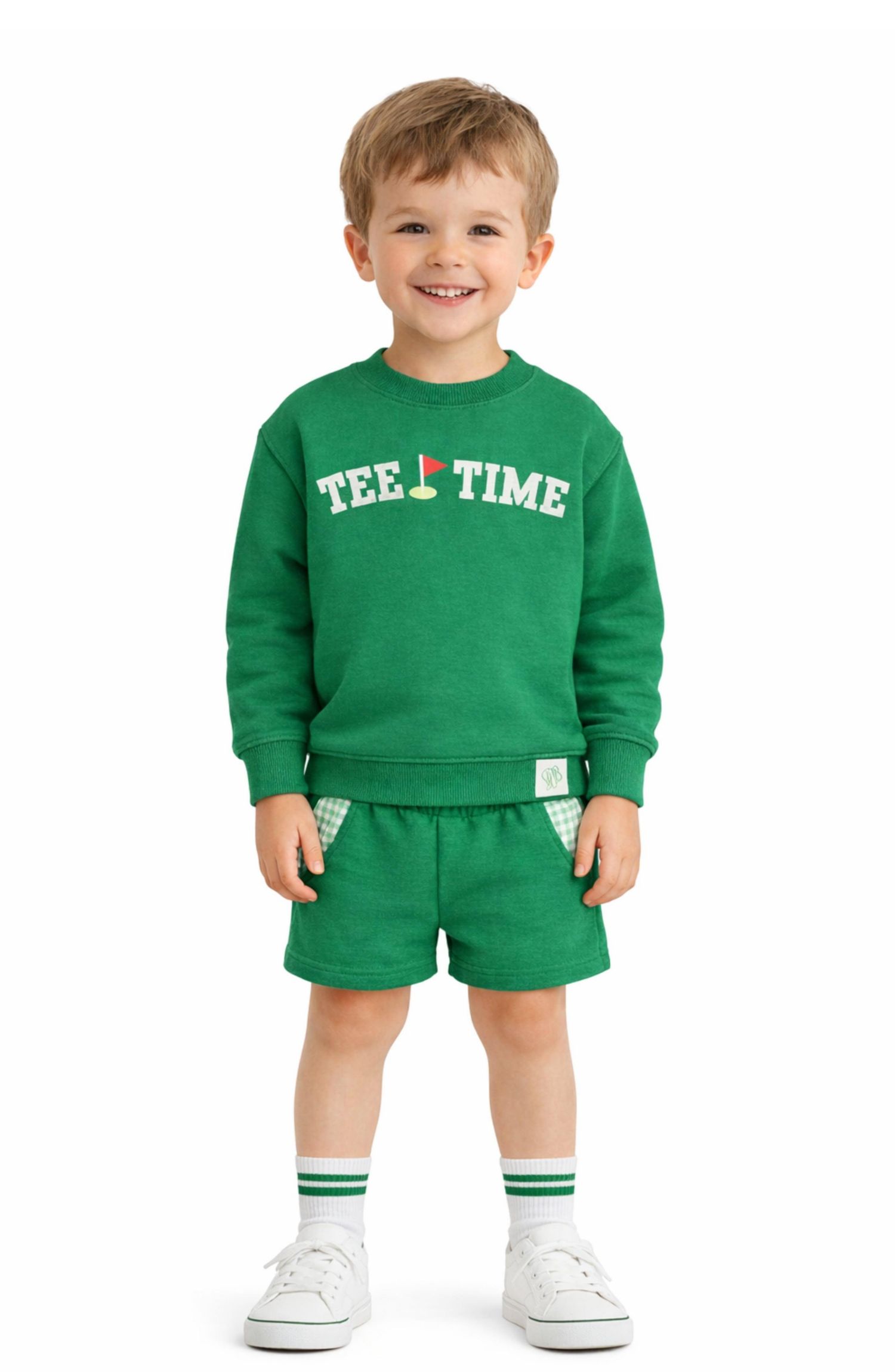 Toddler Bits and Bows Unisex Seersucker Pocket Shorts