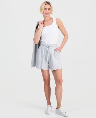 Petite LuxLounge French Terry Knit Pull-On Shorts