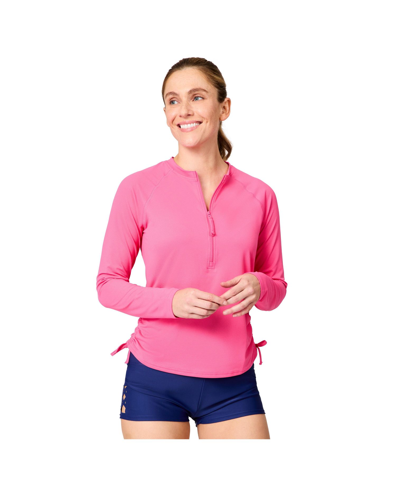 Women's SunFree Quarter Zip UPF Sunshirt