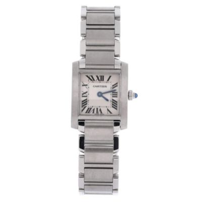 Tank Francaise Quartz Watch in Stainless Steel 20mm