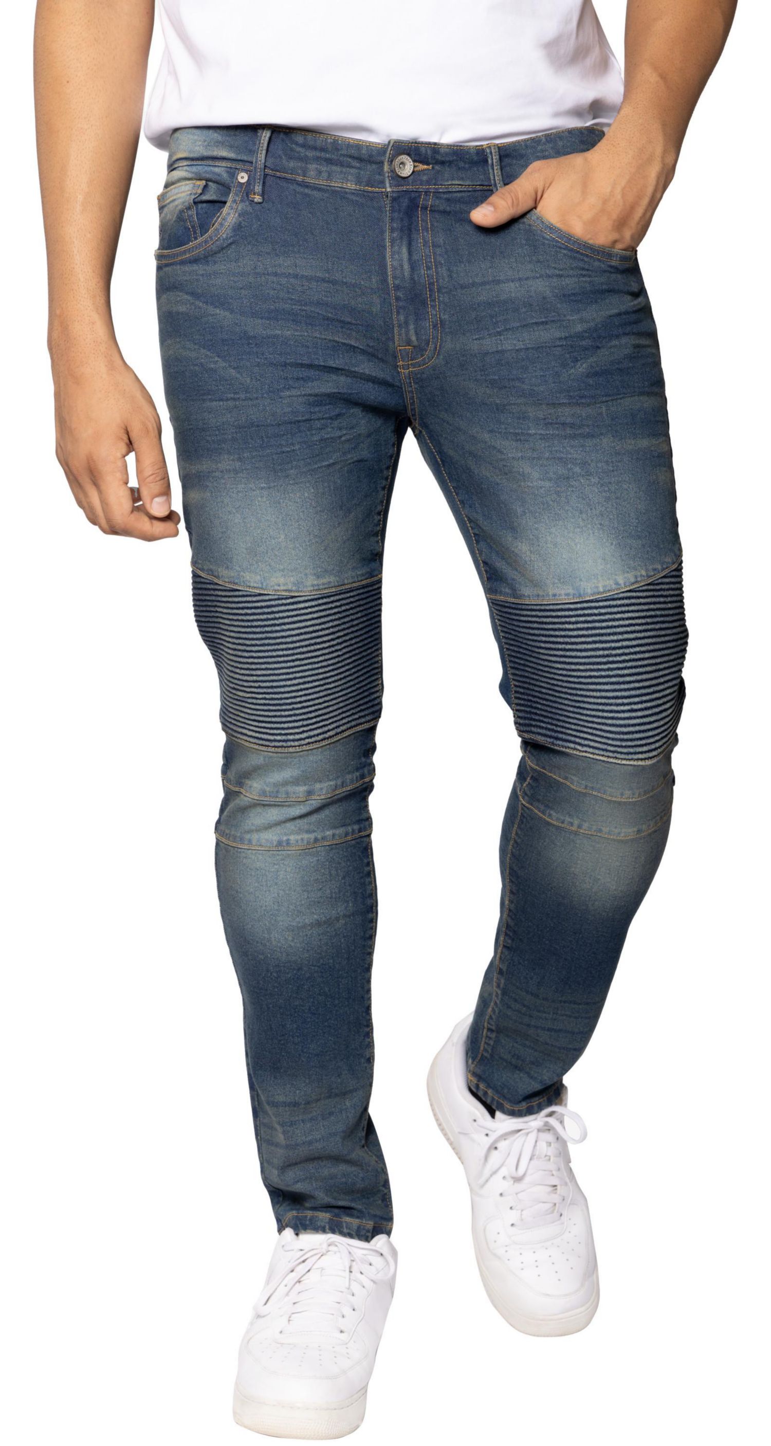RAW X Men's Skinny Fit Moto Jeans